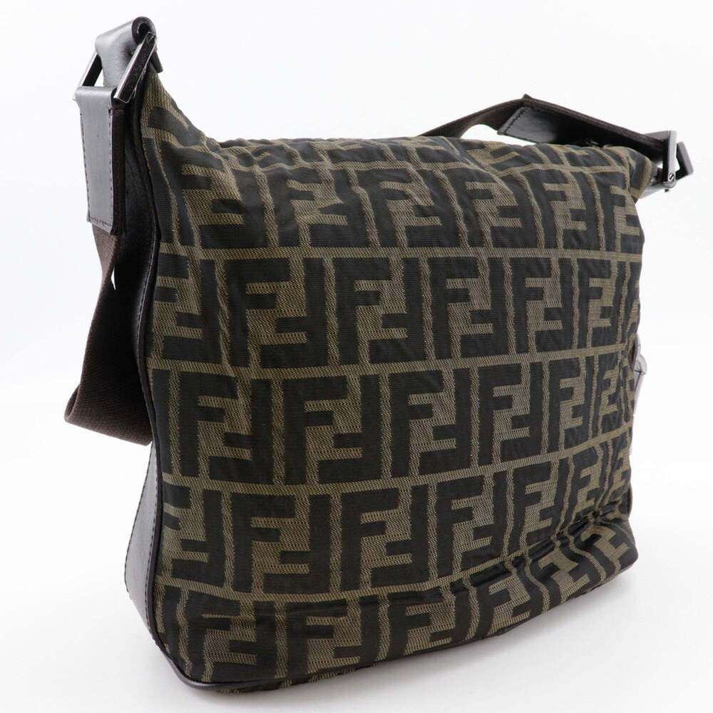 FENDI Brown Canvas Zucca Shoulder Bag - Picture 3 of 14